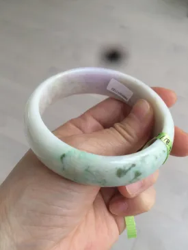 59mm Certified 100% natural Type A green/orange/purple jadeite jade bangle AB60-5684