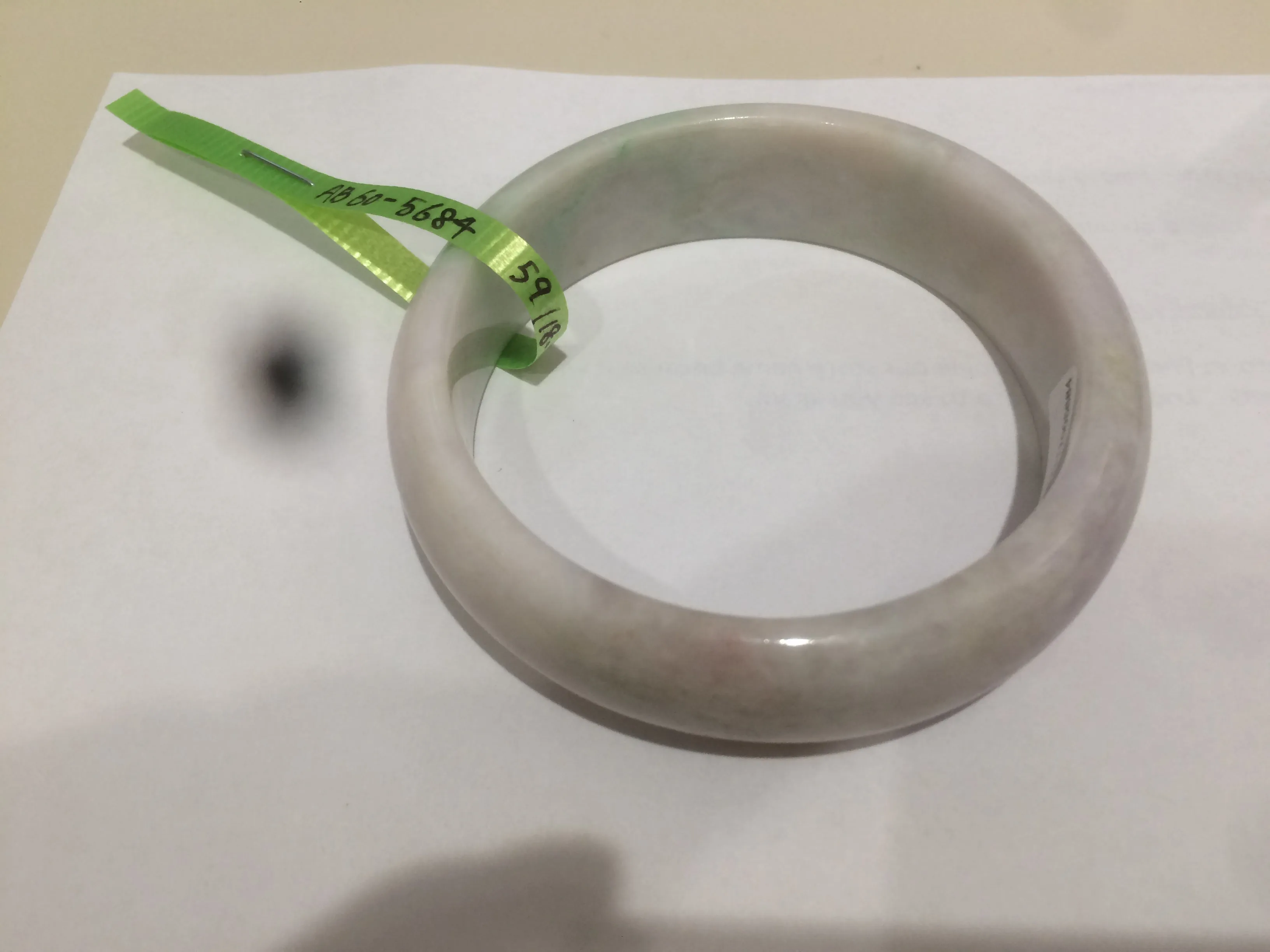 59mm Certified 100% natural Type A green/orange/purple jadeite jade bangle AB60-5684