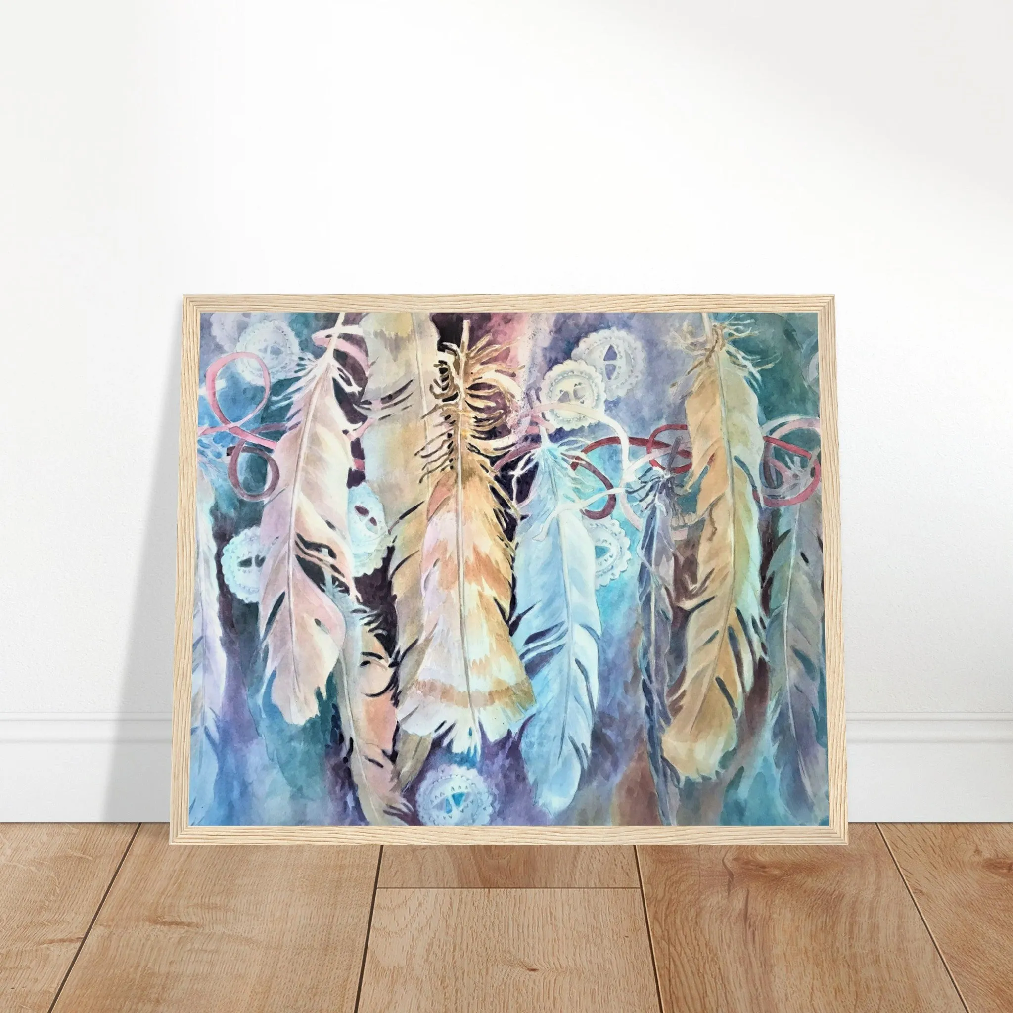 'Conchos’ Watercolor | 16x20 Wooden Framed Art Print | Original Artwork by American Artist Barbara Cleary