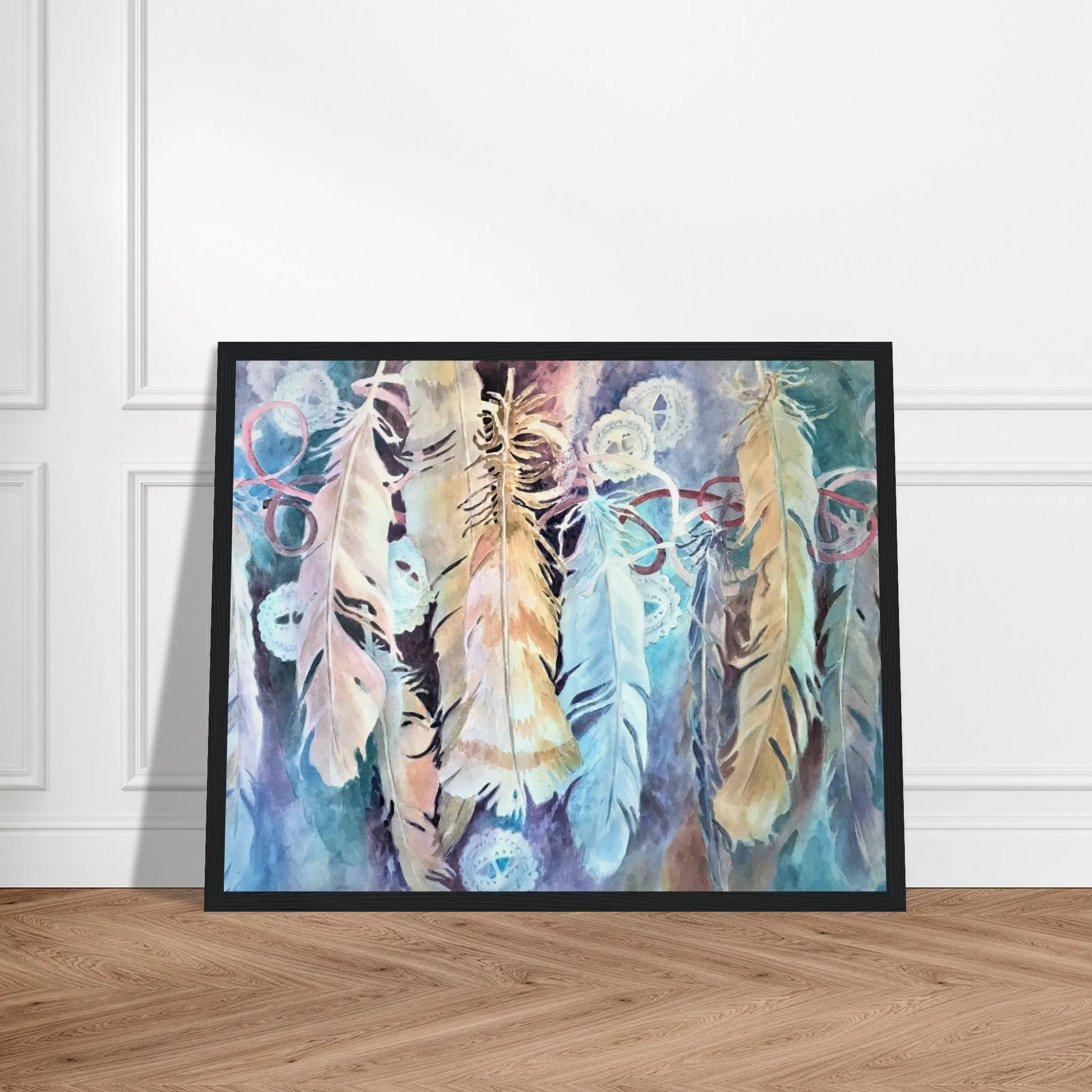 'Conchos’ Watercolor | 16x20 Wooden Framed Art Print | Original Artwork by American Artist Barbara Cleary