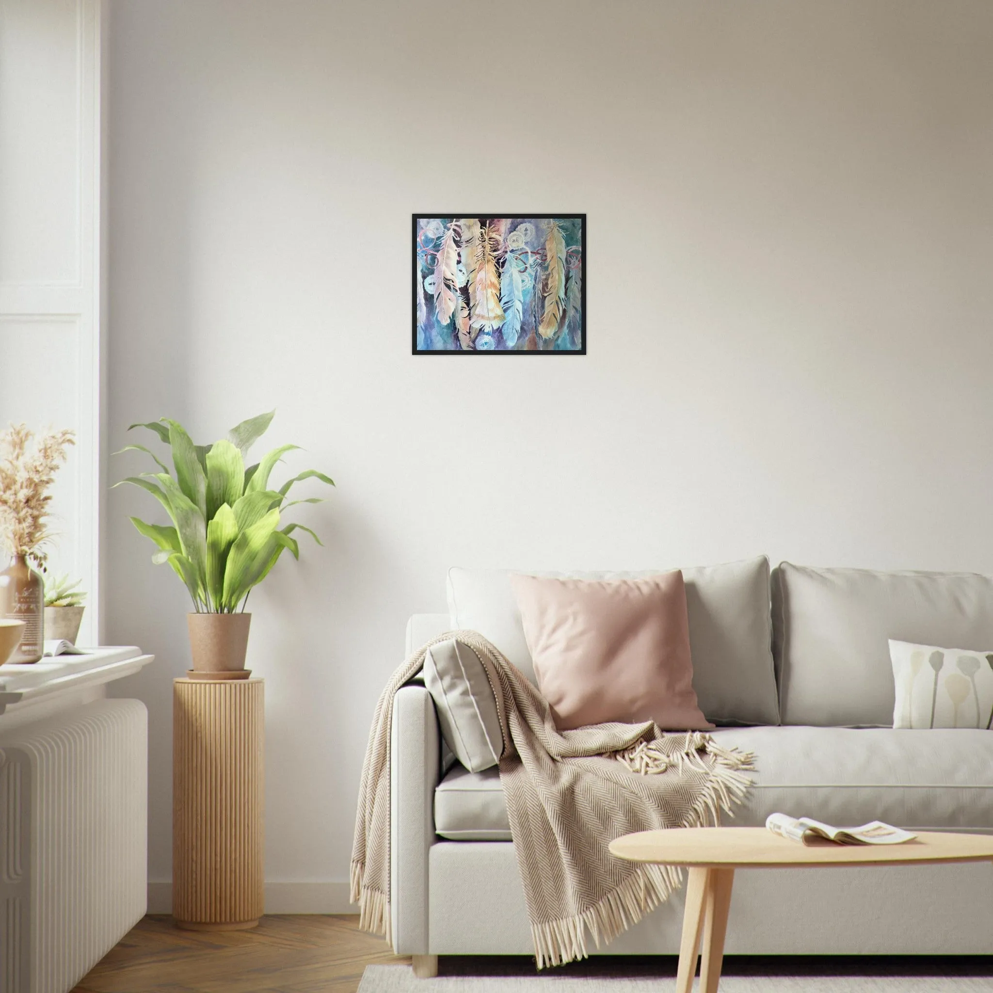 'Conchos’ Watercolor | 16x20 Wooden Framed Art Print | Original Artwork by American Artist Barbara Cleary