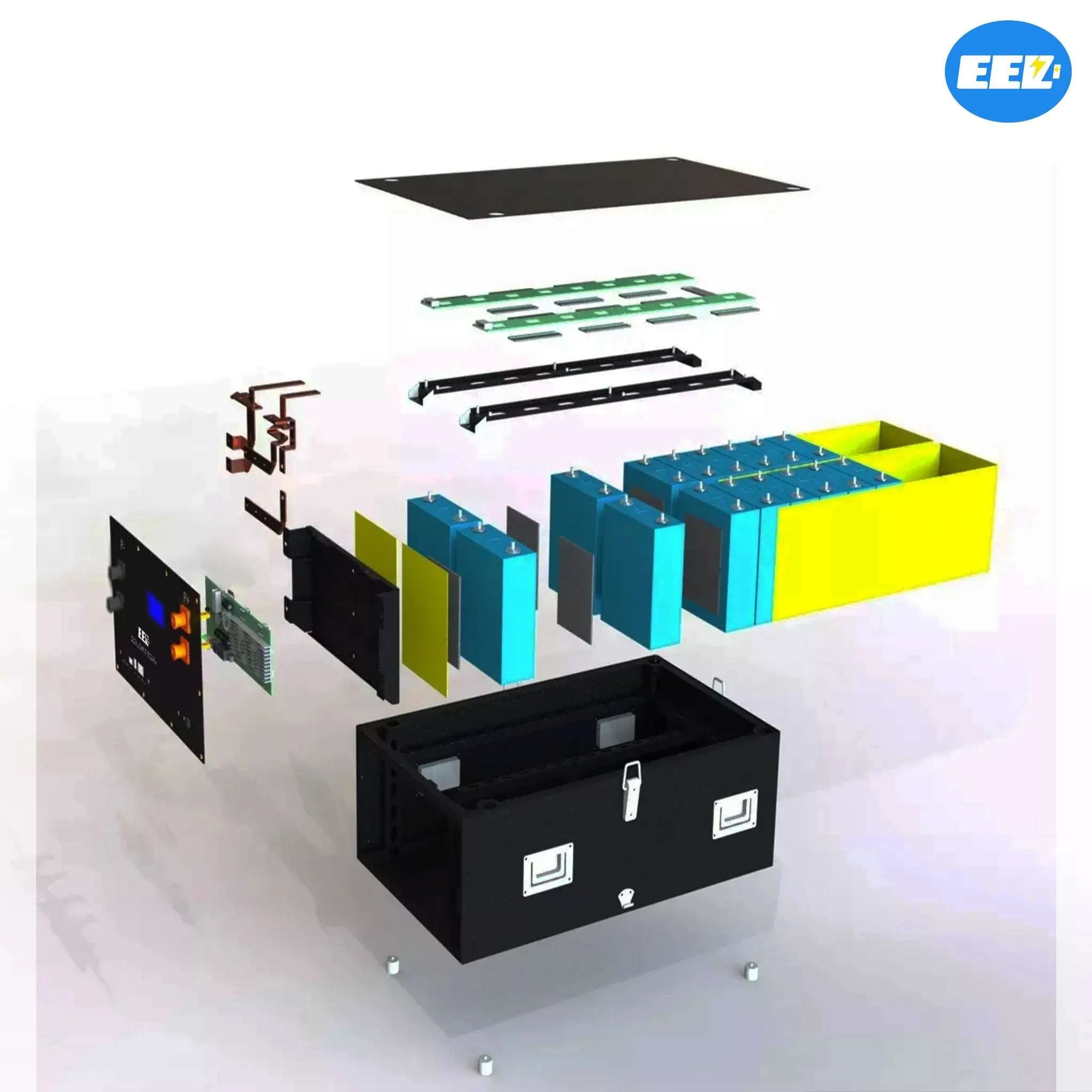 EU Stock | EEL 48V 16S V3 150A/200A Bluetooth BMS Battery Case ,Energy Storage Stackable Type Pre-Sale
