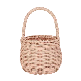 Olli Ella Rattan Berry Basket - Rose
