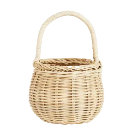 Olli Ella Rattan Berry Basket - Straw