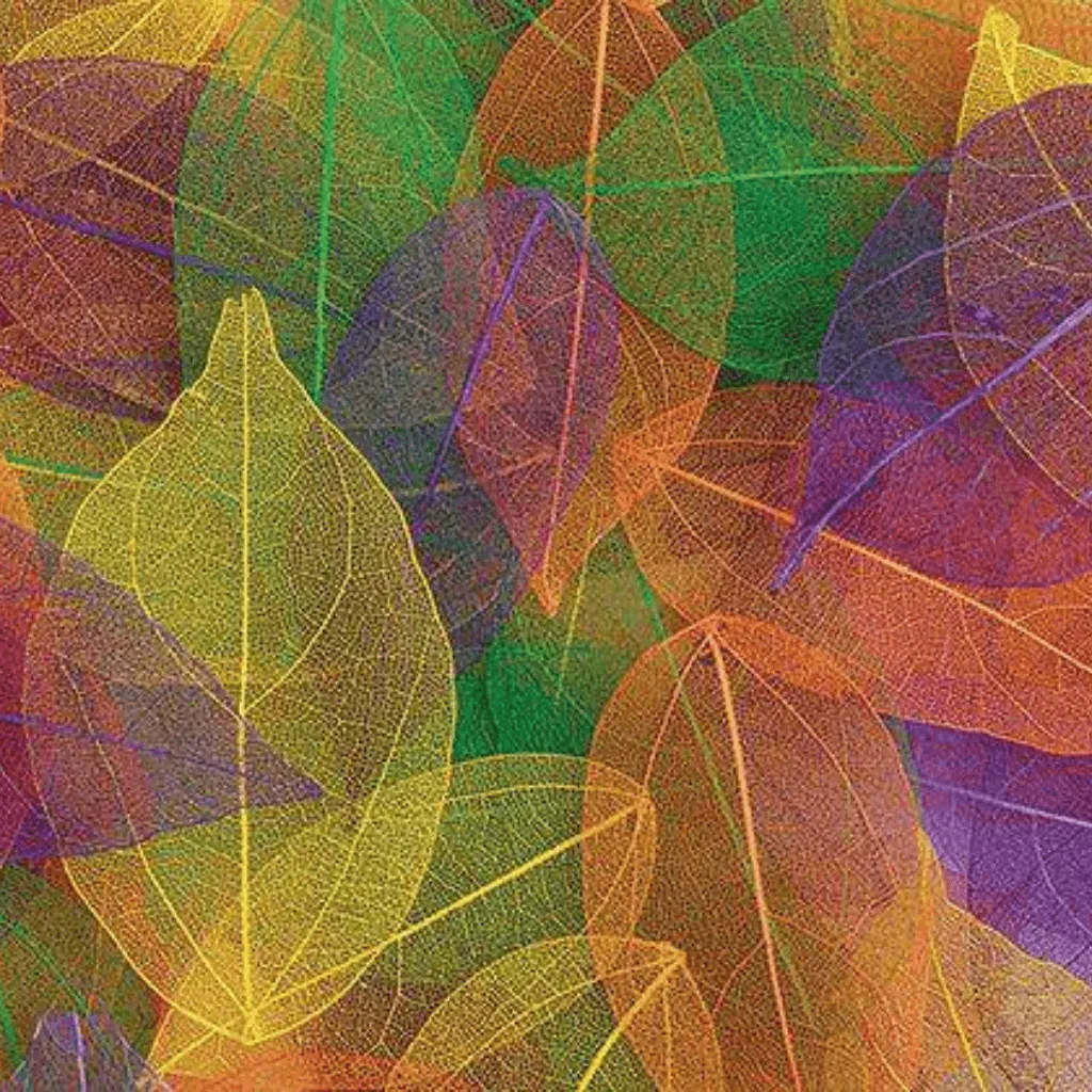 Skeleton Leaves - Coloured